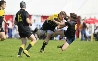 Action from the 2019 Walkerburn Sevens